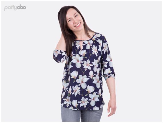 Damenshirt und Bluse - Carmen - Papier-Schnittmuster - Pattydoo
