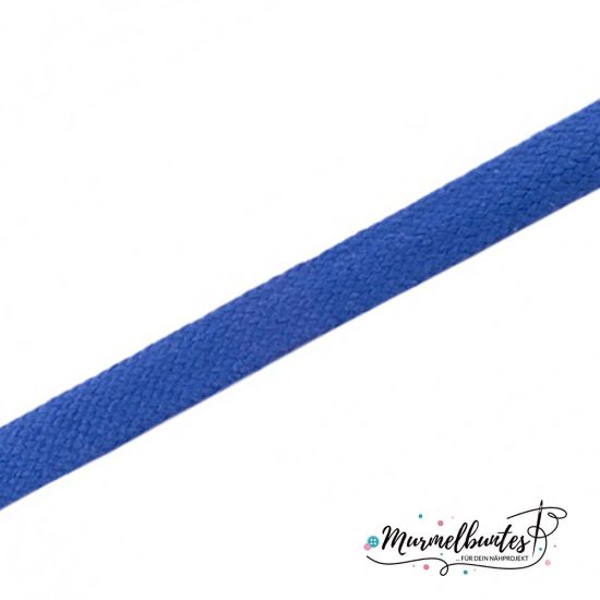 Hoodieband - Flach Uni 1,7cm - Kobalt Blau