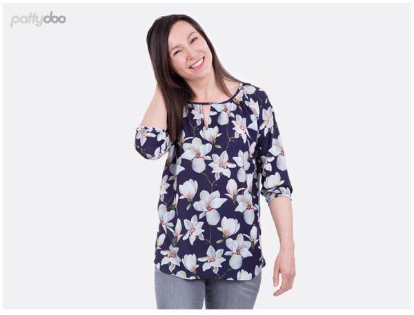 Damenshirt und Bluse - Carmen - Papier-Schnittmuster - Pattydoo