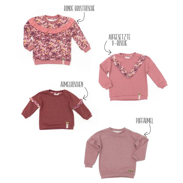 Dainty Sweater - Papier-Schnittmuster - Schleiferlwerk