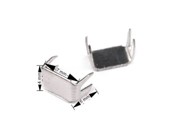 Endstücke  für Reißverschlüsse - 5mm - 20 Stück
