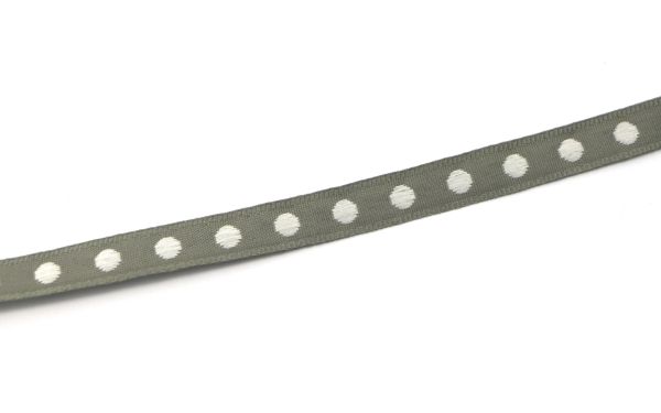 Webband - Punkte - Grau